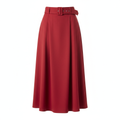 Falda Midi Roja