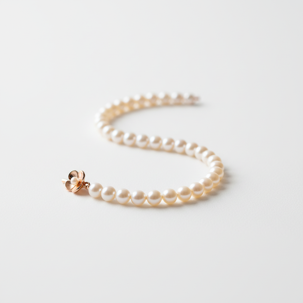 Pulsera de perlas elegante y femenina