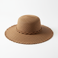 Sombrero de paja camel artesanal de verano